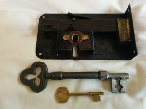 Antique mortice lock