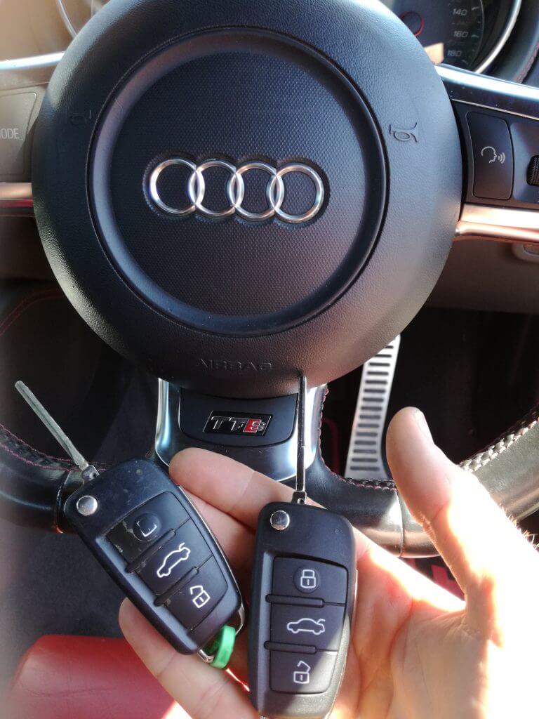 Audi key cutting and remote programming