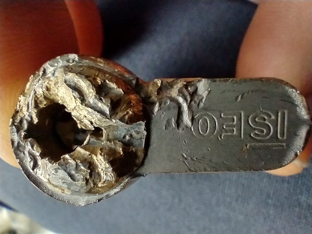 damaged euro cylinder