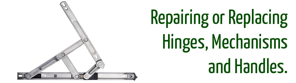 UPVC window hinge repair